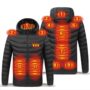 TENGOO HJ-11 Unisex 11 Areas Heating Jacket