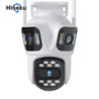 Hiseeu WSA18 8MP 4K 5X Zoom WiFi PTZ IP Camera Three Lens Three Screen Outdoor Camera Auto Tracking 2 Way...