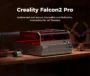 Creality Falcon2 Pro 40W Laser Engraver Cutter, FDA Class1 Safety Certification, Smoke Exhaust, Integrated Air Assist, Built-in Camera, Fence Type...