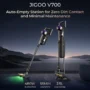 JIGOO V700 Cordless Vacuum Cleaner with 2.5 L Suction Station