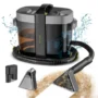 Tevorex Portable Upholstery Cleaner 600W Fabric and Carpet Cleaning Machine 17kPa Suction 1.5L Clean Water Tank 3 Brush Heads