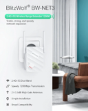 BlitzWolf BW-NET3 : Τίμιο WiFi Repeater, συμβατό με 5Ghz Wifi δίκτυα και με θύρα Ethernet στα 16.3€!