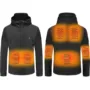 Tengoo HJ-07A Heated Jacket 7 Heating Zones Trible Temperature Control Smart Warm Winter Jacket for Outdoor