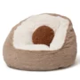 HOMMPA 3FT Bean Bag Chair with Pocket Faux Rabbit Fur Bean Bag for Teens and Kids Comfy Lounge Lazy Floor...
