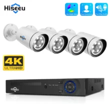 Hiseeu 4K Security Kit: 4 κάμερες 8MP με PoE για να έχεις το κεφάλι σου ήσυχο χωρίς έξτρα πρίζες