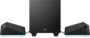 HP Gaming PC Speaker X1000 (RGB Lighting, 3.5 mm AUX, USB-A, Subwoofer, Speaker, 2.1 System) Black