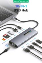 BlitzWolf BW-NEW TH8: 10-σε-1 Type-C HUB με 100W PD, 4K@60Hz HDMI και θύρα Ethernet 1Gbps