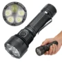 Astrolux EA05 EDC Flashlight SFT42R + 4 HL2X V LED 6200LM 586M Long Throw Spotlight Floodlight with Red Blue Auxiliary...