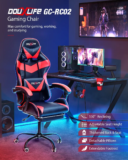 [#Ιστορικό_Χαμηλό] Douxlife Racing GC-RC02 : Εργονομική , Gaming, καρέκλα με ανάκλιση και υποπόδιο με μόλις 83.3€ από Τσεχία!