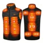 TENGOO HV 13 13 Heating Area Electric Heated Vest,3 Temperature Control USB Warm Thermal Jacket,Washable Lightweight Body Warmer Bodyware for...
