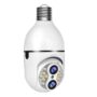 Guudgo E27 2MP+2MP WiFi Bulb Surveillance Camera Dual Lens 10X Zoom Color Night Vision Motion Detection Two-way Audio 4MP PTZ...
