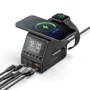 GaNBlitzwolf BW FW10 240W 10 in 1 Wireless Alarm Clock Charger 2USB A+4USB C PD3.1 or 3.0 QC4.0 or 3.0...