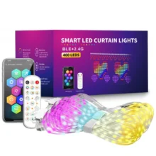 Η έξυπνη κουρτίνα της Elfeland με 400 LEDs μετατρέπει το παράθυρό σας σε καμβά για pixel art