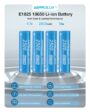 4Pcs Astrolux® E1825 18A 2500mAh 3.7V 18650 Li-ion Battery Unprotected High Drain Rechargeable Lithium Power Cell For Astrolux Nitecore Lumintop