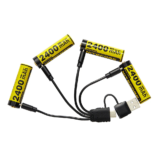 NITECORE NH2400 : Μια τετράδα επαναφορτιζόμενων AA μπαταριών, που φορτίζουν.. με USB-C!