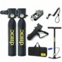 DIDEEP 0.5L Mini Scuba Oxygen Cylinder Air Tank Scuba Reserve Air Tank