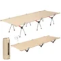 Xmund Portable Folding Camping Cot 150kg Load Ultralight Aluminum Frame Compact Off Ground Bed For Hiking Backpacking Travel Outdoor Sleep