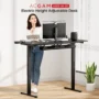 ACGAM JSD5-A1-02 Height Adjustable Electric Desk, Ergonomic Gamer Table, Adjustable height 72-118cm, with LED Light Strip