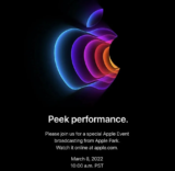 Το επόμενο Apple Event έρχεται στις 8 Μαρτίου με τίτλο ‘Peek Performance’.