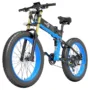 Bezior X-PLUS Electric Bike 1500W Motor 48V 17.5Ah Battery 26*4.0 Inch Fat Tire Mountain Bike 40Km/h Max Speed 200kg Load...
