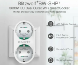 [4 κομμάτια – ΜΠΟΜΠΑ ΤΙΜΗ] Blitzwolf BW-SHP7 : Διπλή έξυπνη πρίζα από την Blitzwolf με 45.4€!