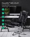 [ΣΟΥΠΕΡ ΤΙΜΗ!!] Douxlife Classic MC-CL01 : Executive καρέκλα με επένδυση από δερματίνη, υποπόδιο και ανάκλιση 135 μοιρών στα 101€ από Ευρώπη!!