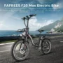 FAFREES F20 Max Electric Bike 20*4.0 Inch Fat Tire 500W Brushless Motor 25Km/h Speed Removable 48V 22.5Ah Lithium Battery Front...
