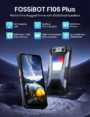 FOSSiBOT F106 Plus Rugged Smartphone, 6GB RAM + 128GB ROM, 12000mAh Battery, 120dB Dual Stereo Speakers, 20MP Night Vision Camera,...