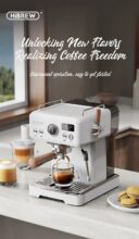 [#Ιστορικό_Χαμηλό] HiBREW H10 Plus : Ημι-αυτόματη καφετιέρα espresso 20 bar με ατμοποιητή και ταχεία προθέρμανση