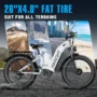 HIKNIGHT H2 PRO Electric Bike, 3000W Peak Dual Motors, 61km/h Max Speed, 145km Range, 52V 20Ah Removable Battery, 35° Climbing...
