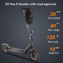 HONEYWHALE E9 MAX : Ηλεκτρικό πατίνι με 10″ τροχούς, 500W μοτέρ και αυτονομία έως 40km