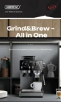 HiBREW H20 All-in-One Coffee Machine with Built-in Grinder, Dual Hot & Cold Extraction, 20-Bar Pressure, 20-Level Grind Adjustment, Steam Wand...