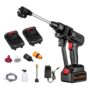 60Bar 300W High Power Washer Machine with Rechargeable Battery 5in1 Nozzles for Car Fence Floor Cleaning Watering