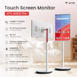 [#Ιστορικό_Χαμηλό] KTC A32Q7 Pro: Ένα φορητό περιστρεφόμενο Smart 4Κ Monitor 32″ με οθόνη αφής, μπαταρία, ροδάκια και Android 13!