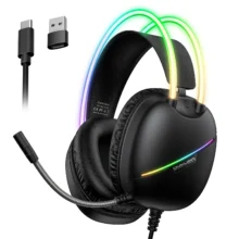 [#Ιστορικό_Χαμηλό] ONIKUMA X33 : Gaming Headset με USB και USB-C σύνδεση, φωτάκια, και μικρόφωνο, στα 21.3€!