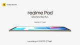 Τα χαρακτηριστικά της οθόνης και το Design του Realme Pad επιβεβαιώθηκαν και επίσημα.