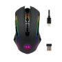 Redragon M910-KS RANGER LITE RGB 2.4G Wireless/Wired Double Modes Gaming Mouse 8000 DPI with Rapid Fire Buttons - Black