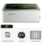SCULPFUN E1 12W Enclosed Laser Engraver, 400×320mm Working Area, 600mm/s CoreXY, HD Camera, Class 1 Safety, Air Assist