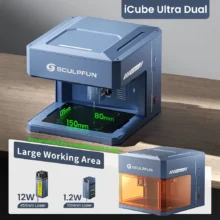 SCULPFUN iCube Ultra Dual: Ο υβριδικός laser engraver που φέρνει τη χάραξη μετάλλου στο γραφείο σας