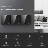 Sonoff T3EU1C : Smart διακόπτες φώτων, με γυάλινη επιφάνεια, οπίσθιο φωτισμό και συμβατότητα με Tuya App για Smart Home λειτουργίες!