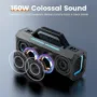 SOUNARC K1 Karaoke Party Speaker, 150W Output, Dynamic 2.2 Channel System, Dual Mic, Lighting Mode, IPX6, TWS