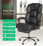 BlitzWolf BW-OC1 : Δερμάτινη διευθυντική καρέκλα με ανάκληση και υποπόδιο με 125.4€ από Ευρώπη.