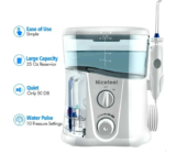 Nicefeel Water Flosser με μεγάλο δοχείο νερού, 7 διαφορετικά ακροφύσια και 10 επίπεδα πίεσης με 27,3€ από Πολωνία!!!
