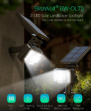 BlitzWolf BW-OLT2 : IP44 προβολέας εξωτερικού χώρου με ηλιακό συλλέκτη και αισθητήρα φωτός στα 12.1€!