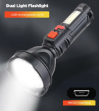 [ΔΥΟ ΤΕΜΑΧΙΑ] BIKIGHT Dual Light Flashlight : Φακός/COB LED με ενσωματωμένη μπαταρία στα 14€!!