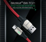 [ΣΟΥΠΕΡ ΤΙΜΗ] To πιο μπαμπάτσικο δίμετρο Type-C καλώδιο της Blitzwolf είναι επενδυμένο με Nylon, έχει LED και κάνει 8.25€ η τριάδα!!