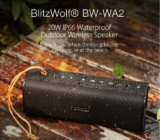 BlitzWolf BW-WA2 : Bluetooth αδιάβροχο ηχείο 20W, με στέρεο ηχεία και NFC στα 45.9€!