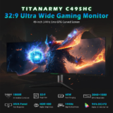TITAN ARMY C49SHC: Mια ΤΕΡΑΣΤΙΑ gaming οθόνη 49″ με 144hz refresh rate και κύρτωση 1800R!