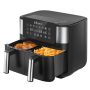 Ultenic K20 Dual Basket Hot Air Fryer 2850W 8L Capacity Dual Independent Cooking Zone Touch Screen