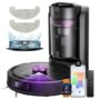 Vactidy Robot Vacuum Cleaner, 10,000Pa Suction, LiDAR Navigation, 4L Bagless Self-Empty Station, 180-Min Runtime, Vacuum & Sweep & Mop Cleaning,...